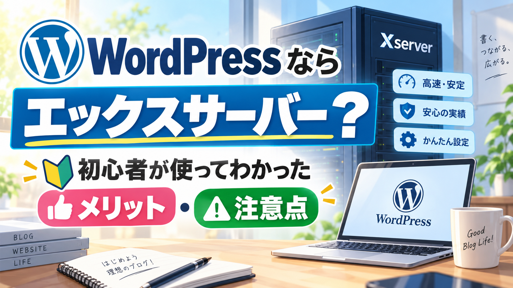 WordPressでエックスサーバーはおすすめ？初心者が実際に使ってわかったメリット・注意点